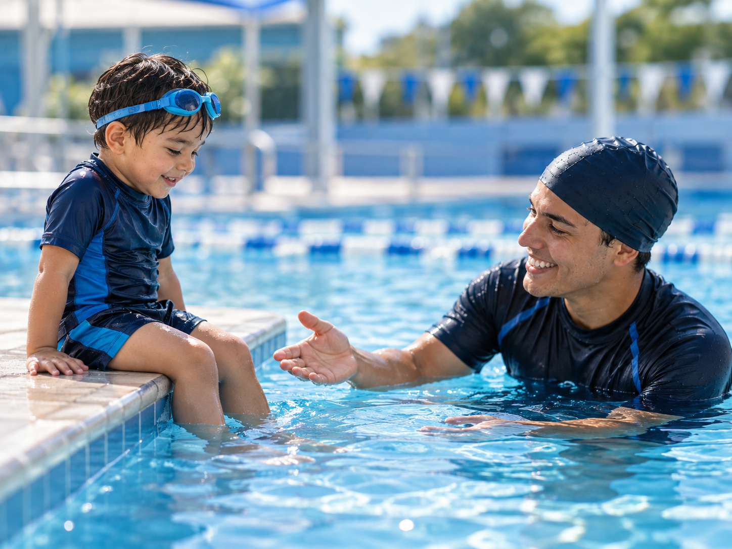 Primer paso en el agua en Academia Diyer: Entrar
